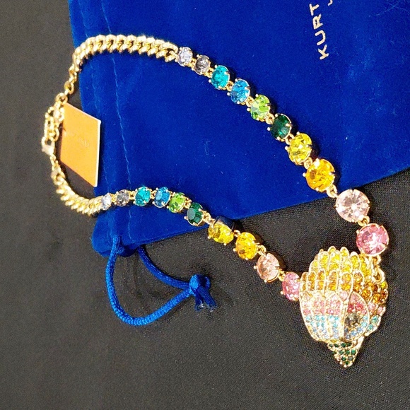 KURT GEIGER LONDON Multicolor Eagle Gemstone Necklace - Picture 3 of 12